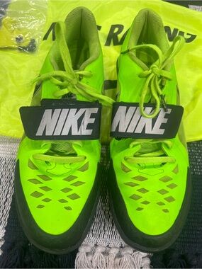Nike Women’s Track & Field Throwing Shoes Neon Green Black Size 10